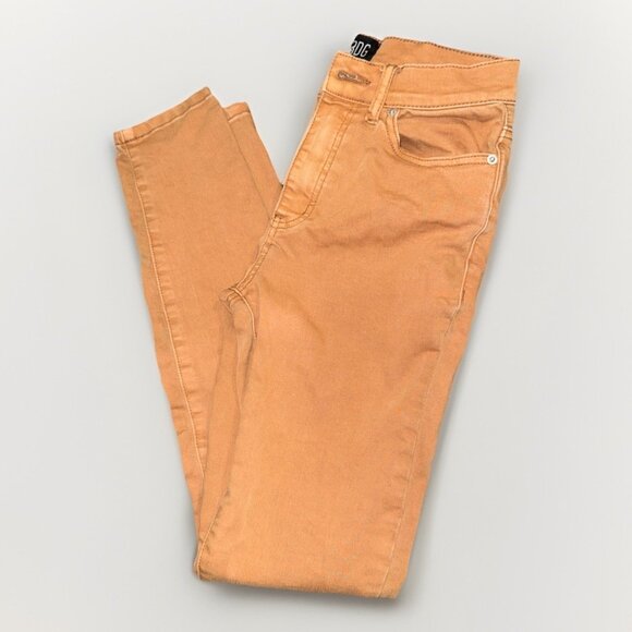 BDG Twig High Rise Skinny Jeans Size 24 Stretch Tan Denim 5 Pocket 24x26 - Picture 1 of 14